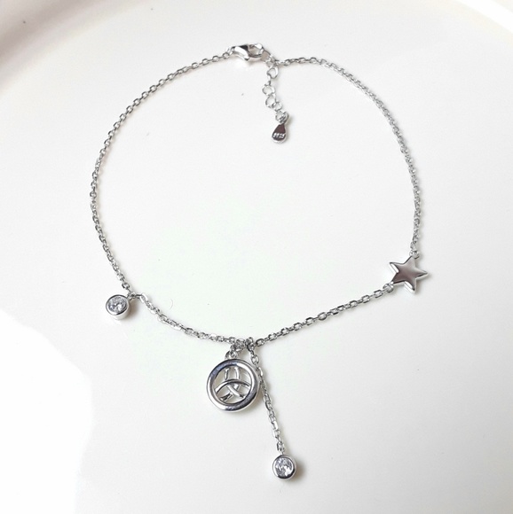 NEW Diamond Sterling Celtic Anklet - Picture 2 of 5